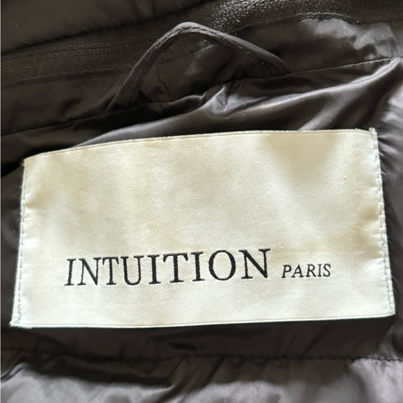 BLACK LONG PARKA PUFFER DOWN COAT WITH REAL FUR ON HOOD - Picture 7 of 9